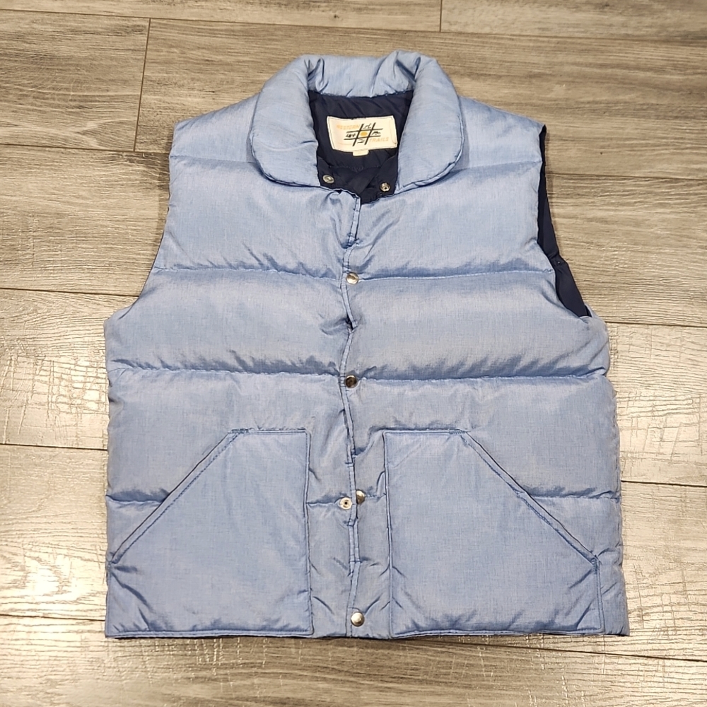EUC Western Trails Women's sz S Puffer Vest front snap buttons